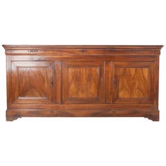 French 19th Century Massive Louis Philippe Walnut Enfilade