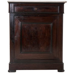 French Louis Philippe Mahogany & Marble Confiturier