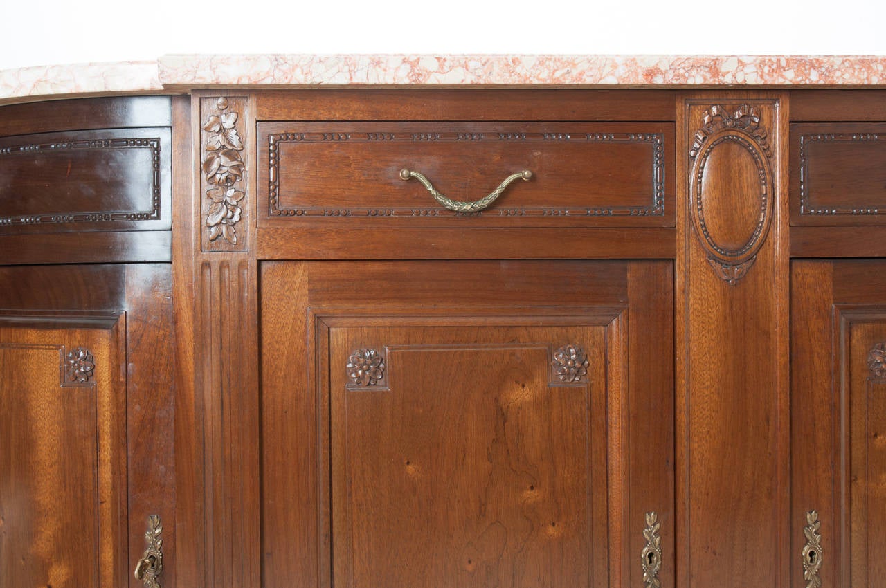 French 19th Century Louis XVI Style Demilune Buffet 2