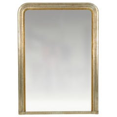 19th Century French Silver/ Gold Mirror