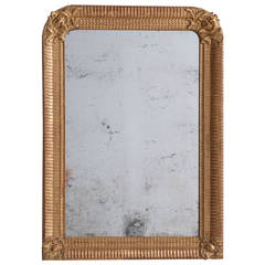 French 19th Century Louis Philippe Gold Gilt Mirror