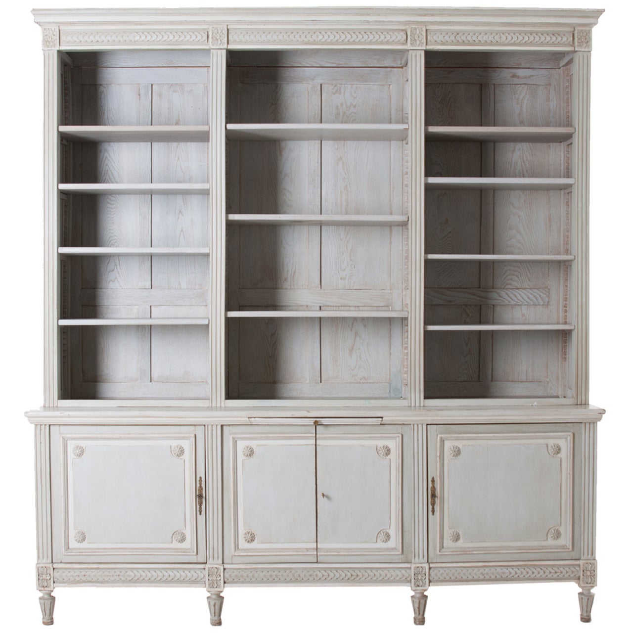 French Painted Boiserie Bookcase