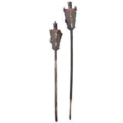 Religious Italian 19th Century Pair of Incense Torches 7