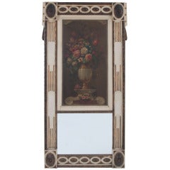 Antique French 19th Century Painted Trumeau
