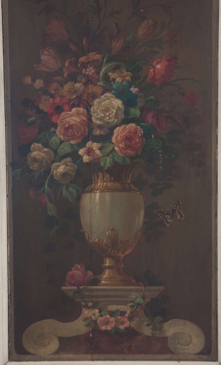 French 19th Century Painted Trumeau 1