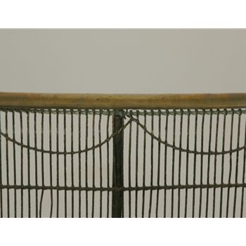 19th Century Large English 19th C Fireplace Screen
