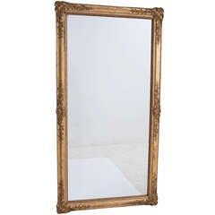 French 19th Century Symmetrical Giltwood Mirror