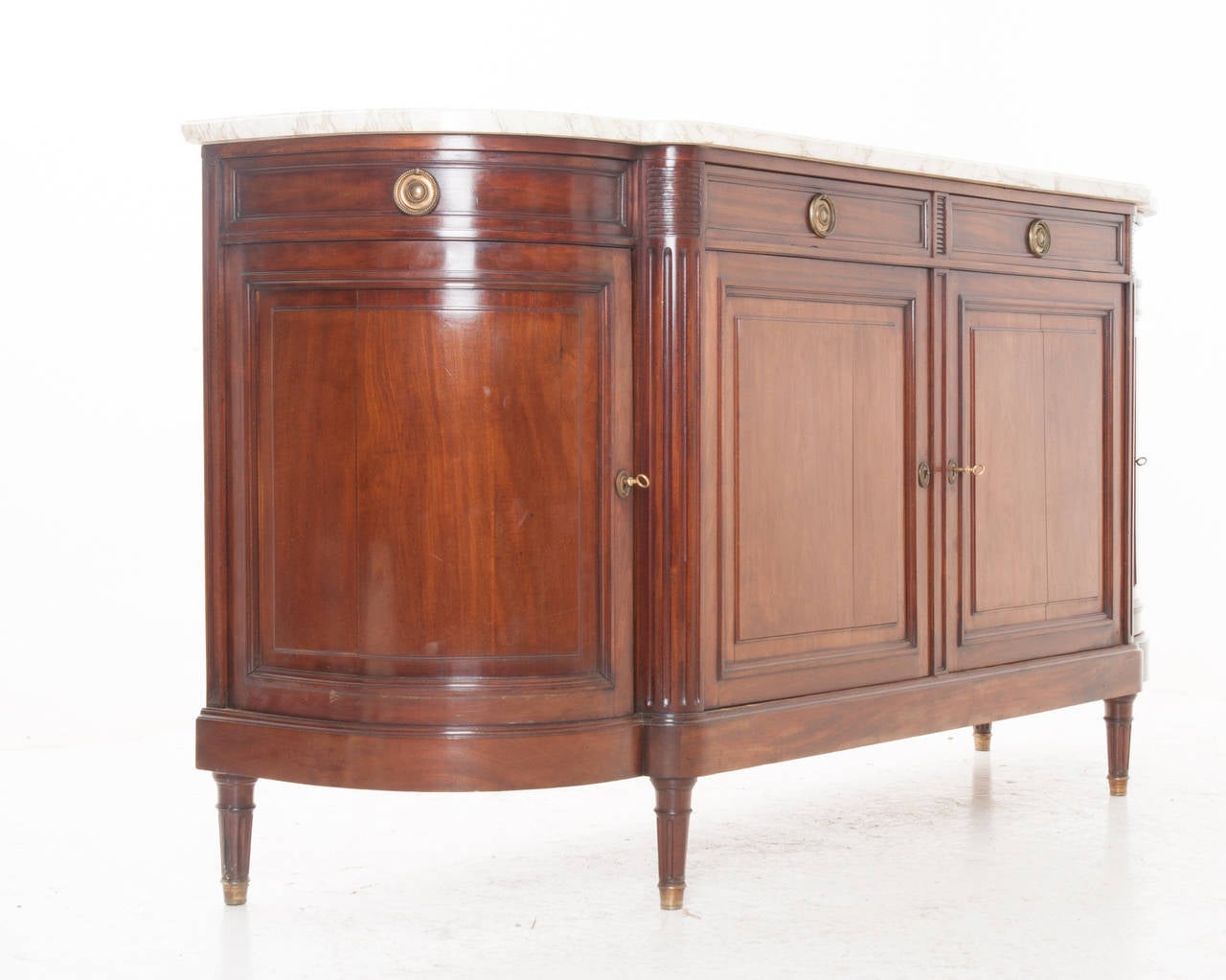 French 19th Century Louis XVI Demilune Buffet 6