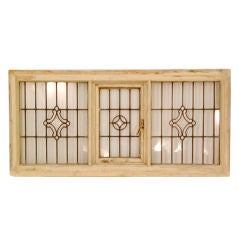 English Leaded Glass in Frame