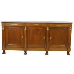 19th Century Walnut Empire Enfilade