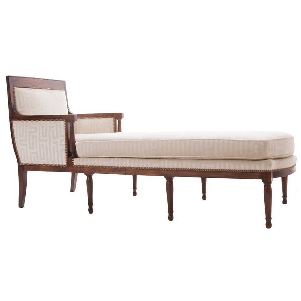 French 19th Century Long Directoire Chaise Longue