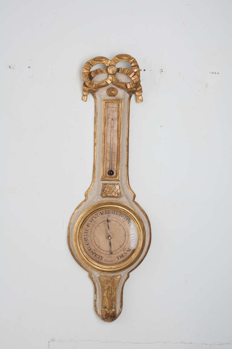French 19th Century Louis XV Mercury Barometer