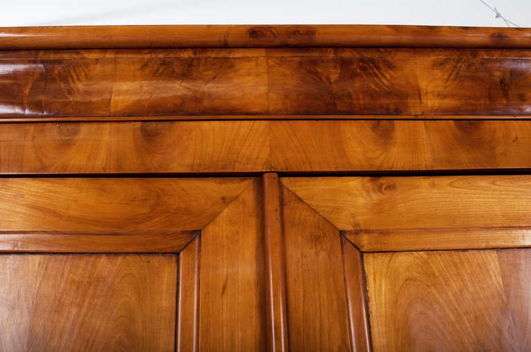 French Louis Philippe Paneled Chestnut Cupboard, circa 1850. See detailed photos for more information. 