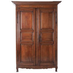 Massive French 19th Century Walnut Armoire