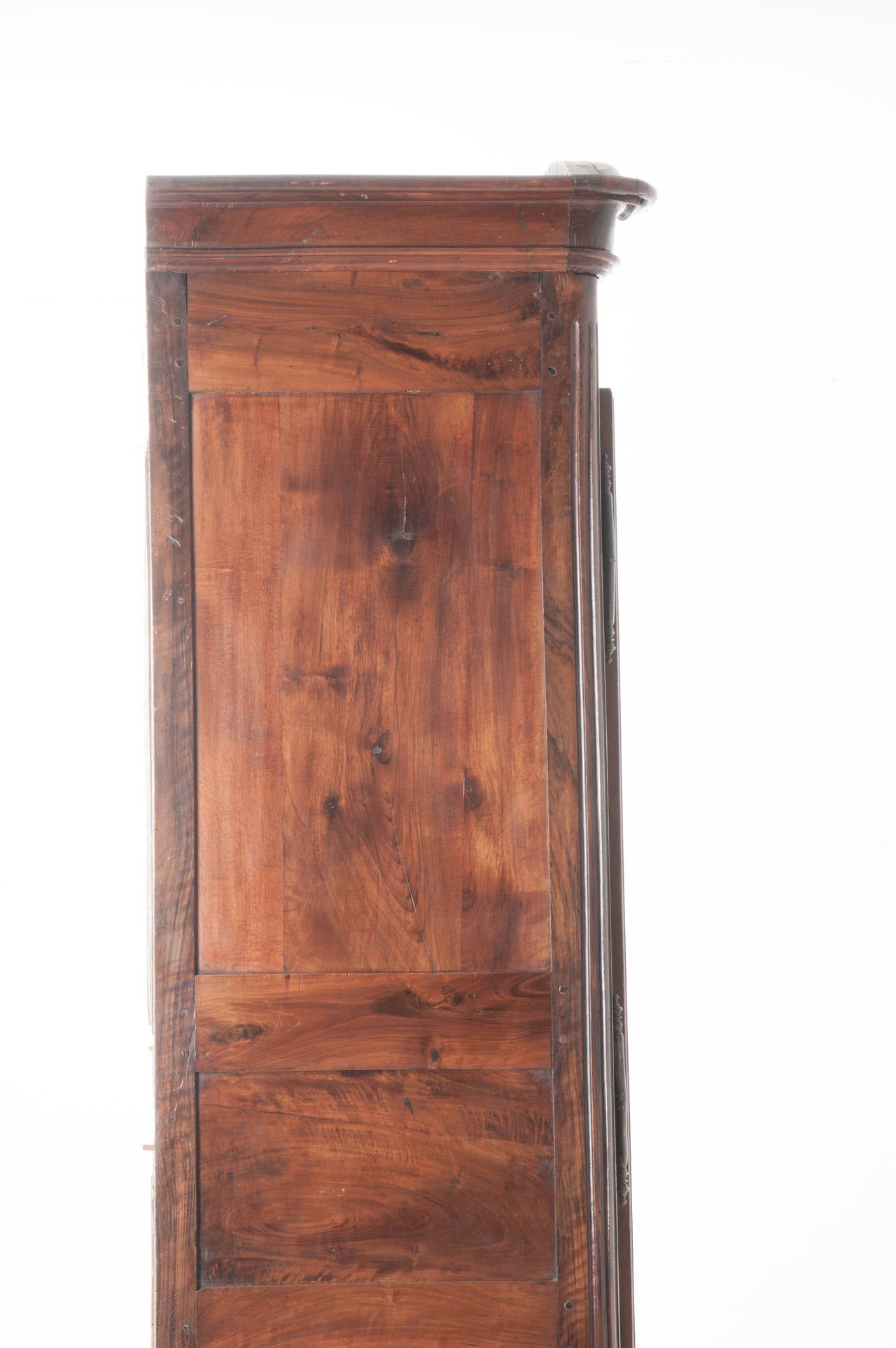 French 18th Century Carved Walnut Armoire 1