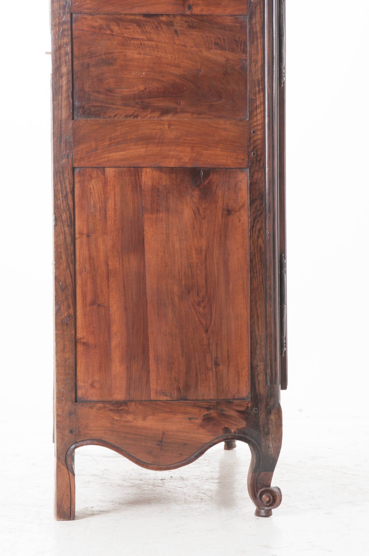 French 18th Century Carved Walnut Armoire 2