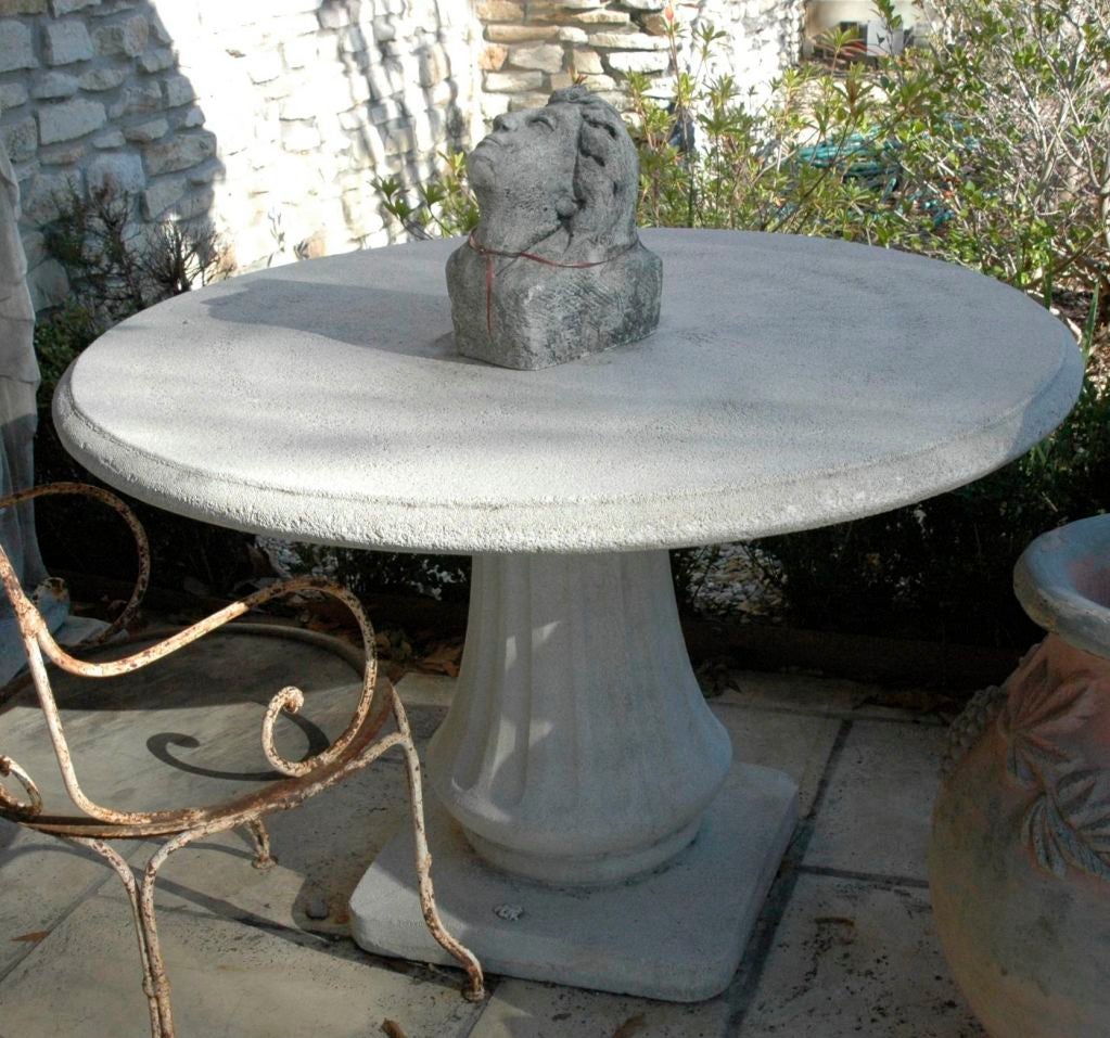 20th Century English Reconstituted Stone Garden Tables