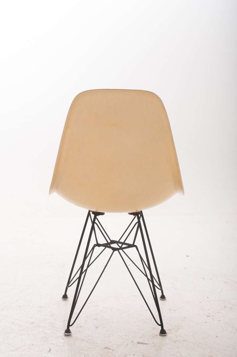 Set of 8 Eames for Herman Miller Chairs with Eiffel Tower Base 1