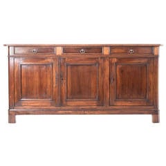 French 19th Century Louis Philippe Walnut Enfilade / Buffet