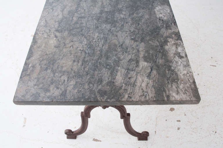 French 1920s Bistro Table from Clermont Fils Perpigan In Good Condition In Baton Rouge, LA