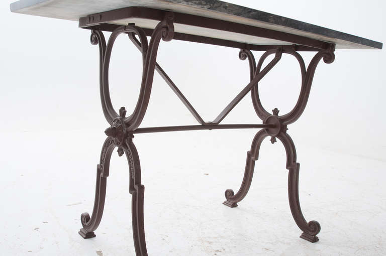 French 1920s Bistro Table from Clermont Fils Perpigan 3