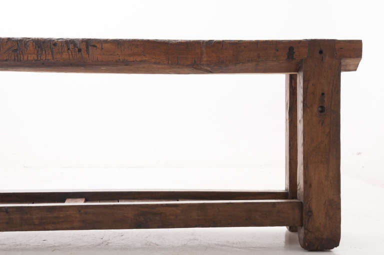 French 19th Century Workbench from Burgundy 1