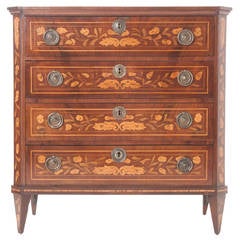 Dutch 18th Century Inlay Chest of Drawers