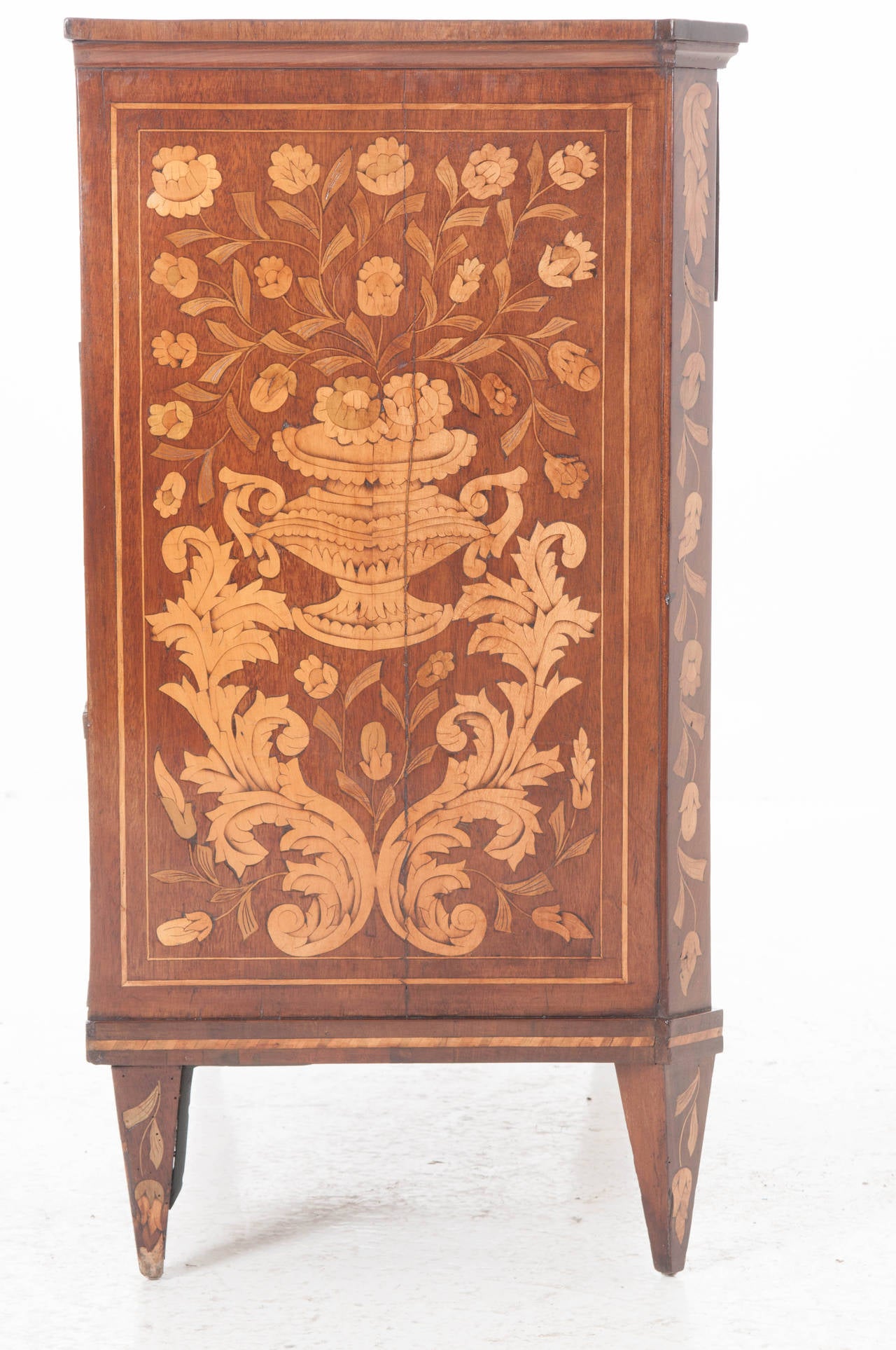 Dutch 18th Century Inlay Chest of Drawers 1
