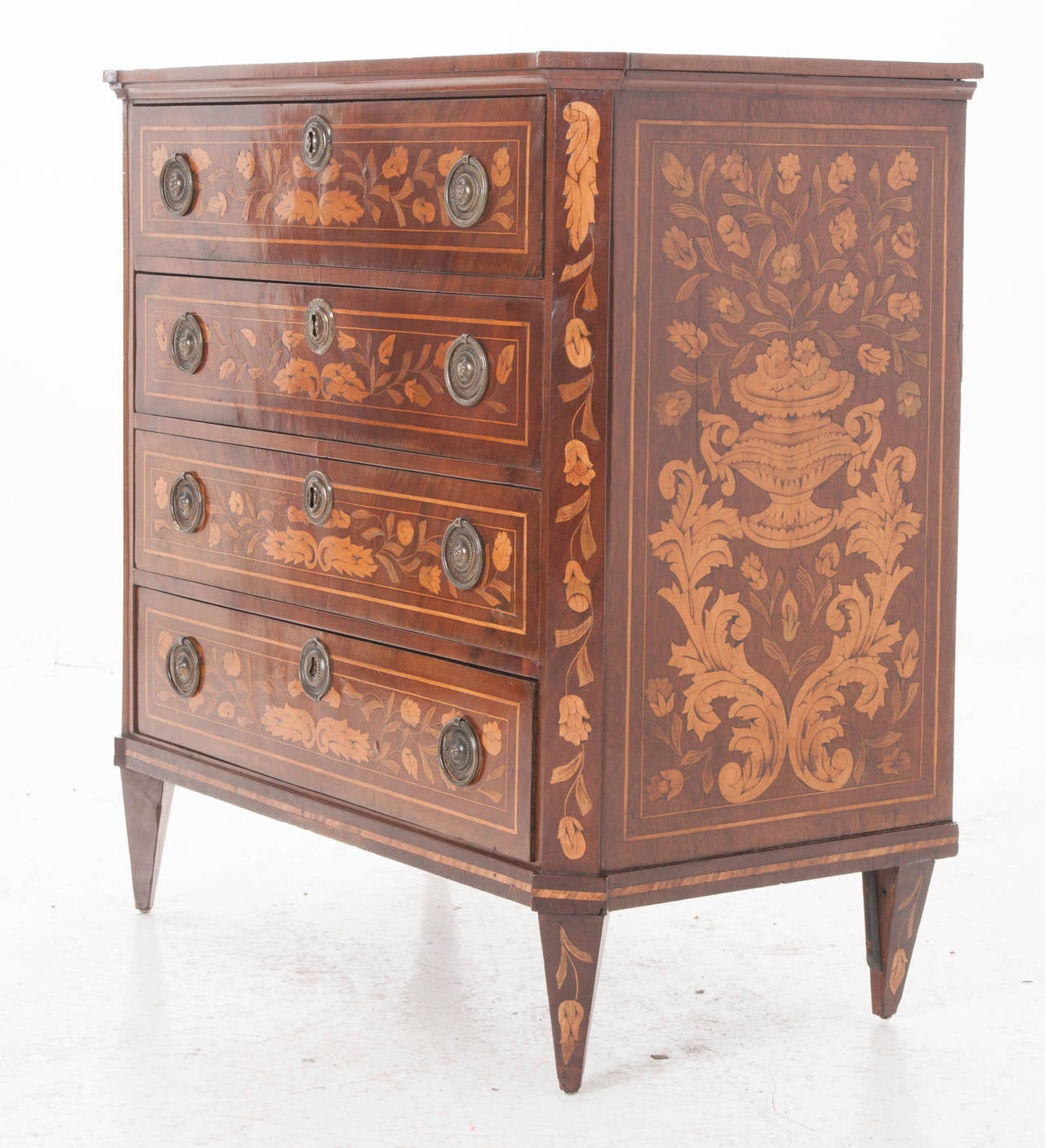 Dutch 18th Century Inlay Chest of Drawers 4