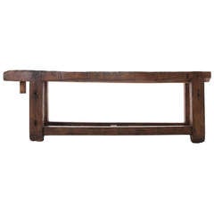Antique French 19th Century Workbench from Burgundy