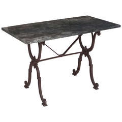 French 1920s Bistro Table from Clermont Fils Perpigan