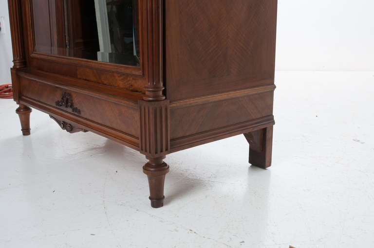 French Louis XV Style, Carved Walnut Bonnetiere 2