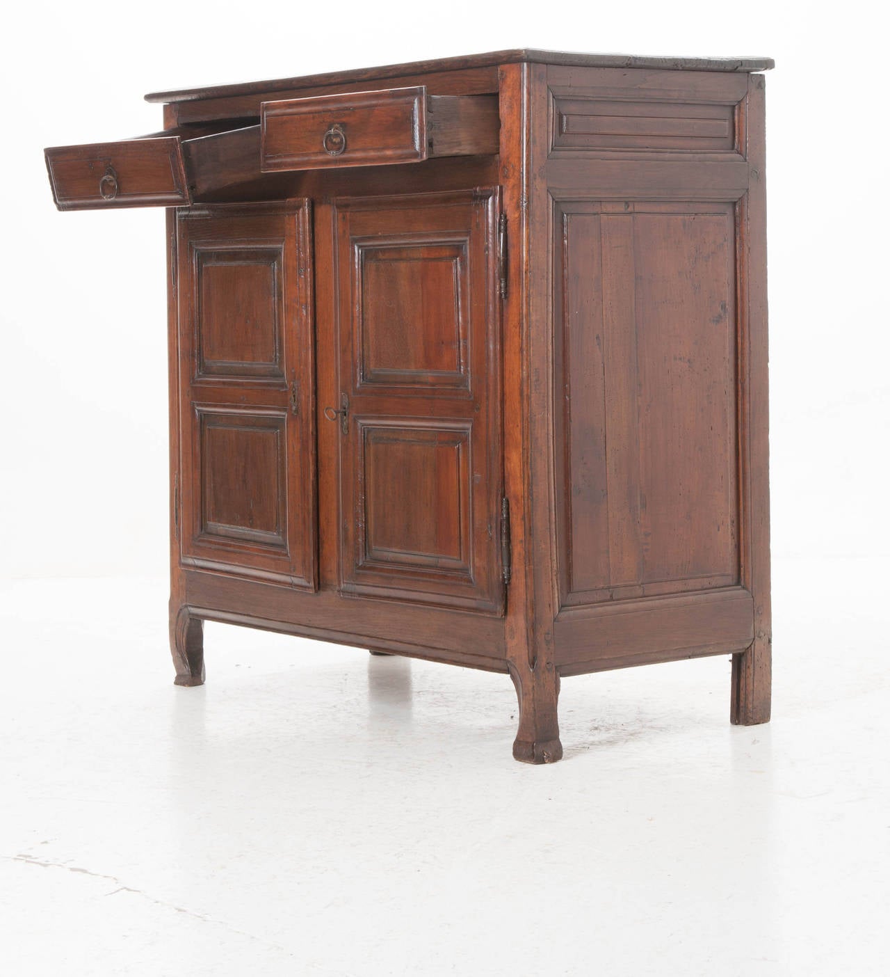 French 19th Century Dark Oak Buffet 1