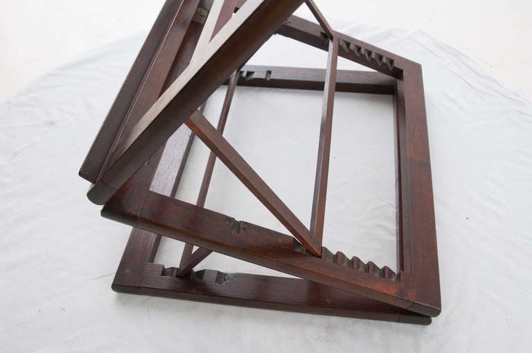 English 19th Century Mahogany Folding Bookstand 2