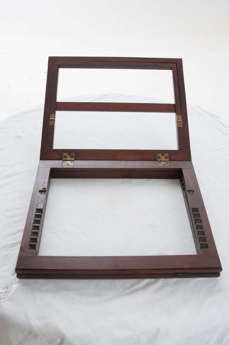 English 19th Century Mahogany Folding Bookstand 3