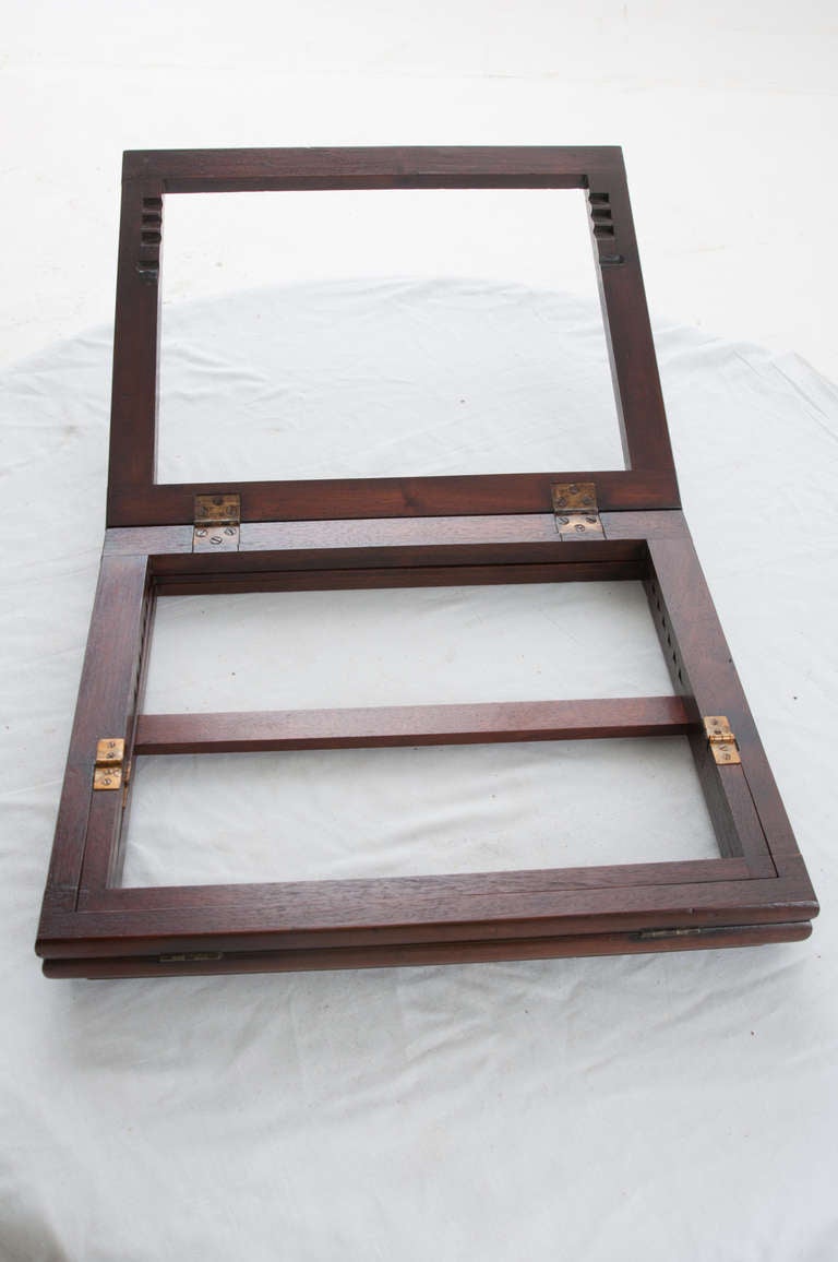 English 19th Century Mahogany Folding Bookstand 4