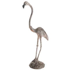 Grand flamingo anglais du 19ème siècle