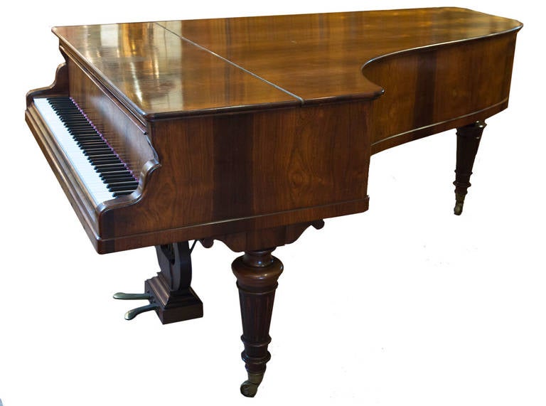 French grand piano from and made in Bordeaux: Erard ca. 1885; serial #59248 recently tuned and in playing condition. Sebastian Erard was born in Strasbourg on April 5, 1752. He began making pianos in 1768 as an apprentice and was granted a license