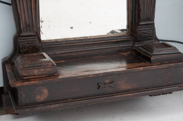 French Early 18th Century Church Altar Mirror 2