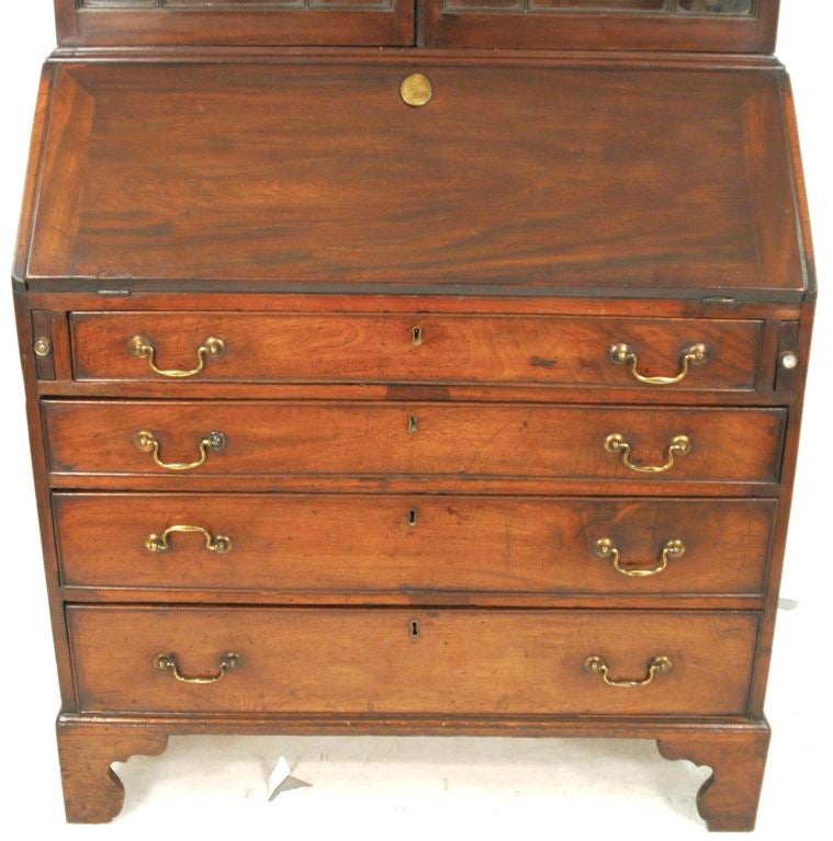 Beautiful mahogany secretary, interior desk has 2 hidden drawers.