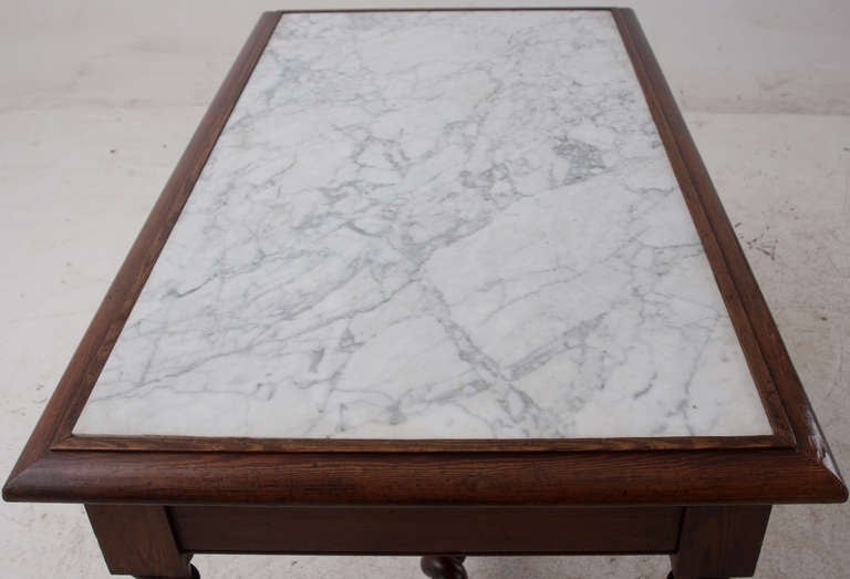 French 19th Century Marble Top Pastry Table 4