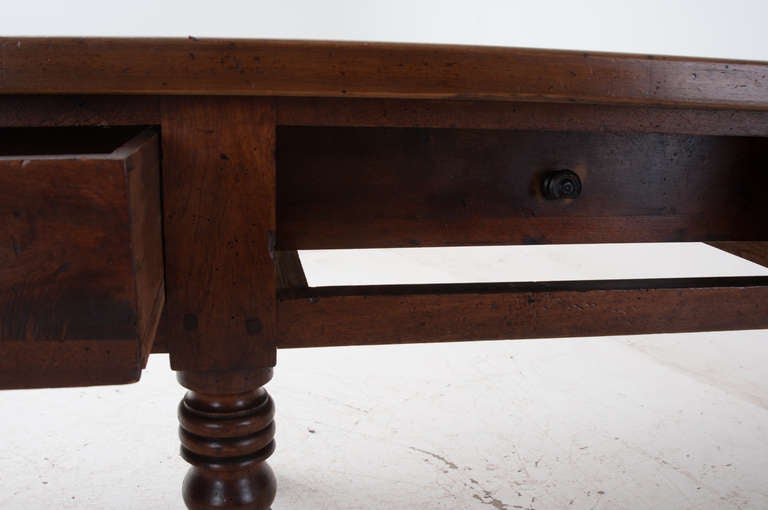 French 19th Century Walnut Drapers Table 6