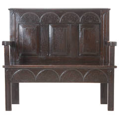 English 18th Century Yorkshire Oak Settle