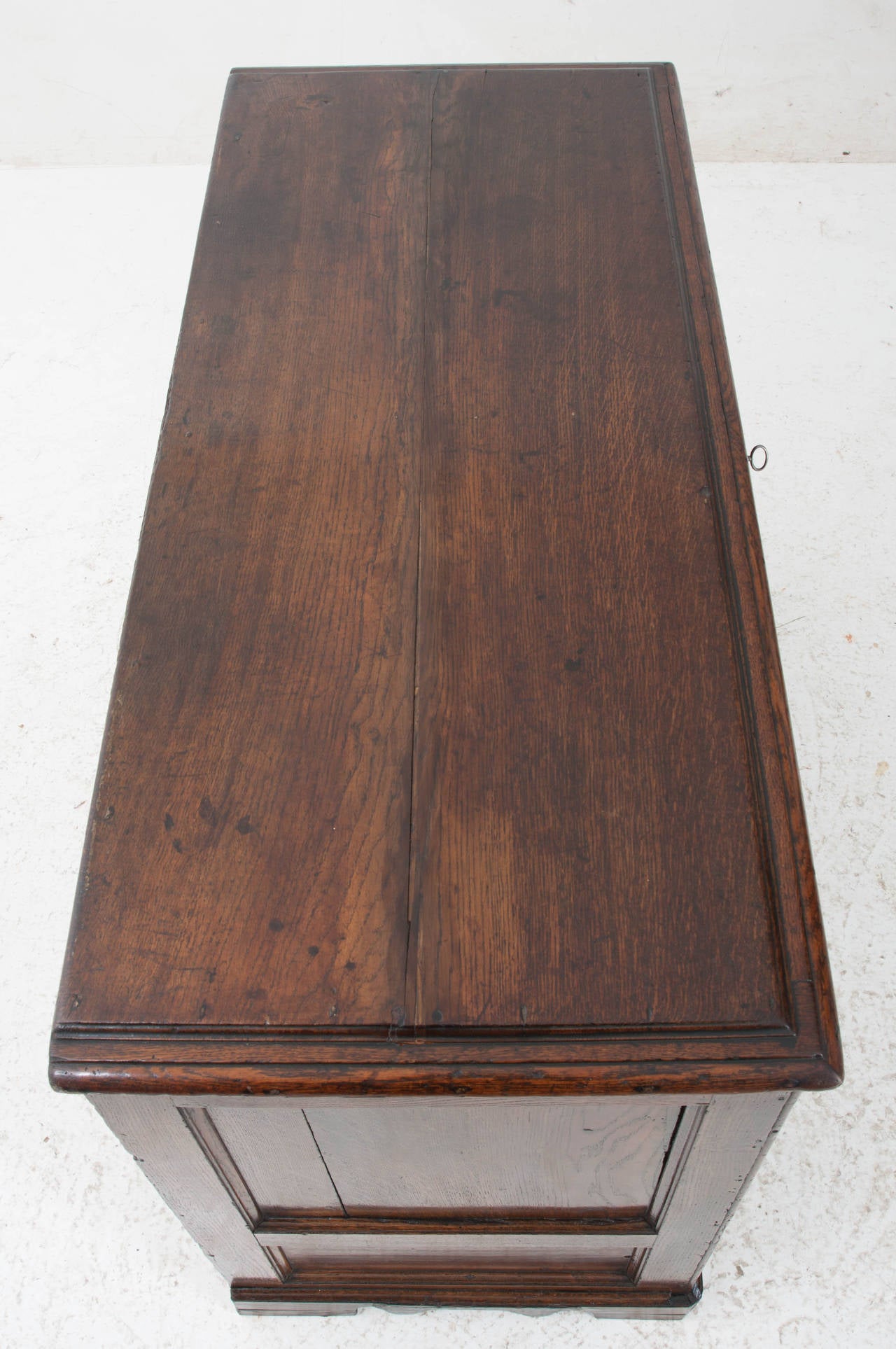English Oak Trunk with Drawers
