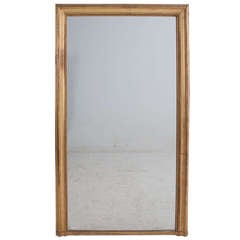 French 19th Century Gold Gilt Mantel Mirror