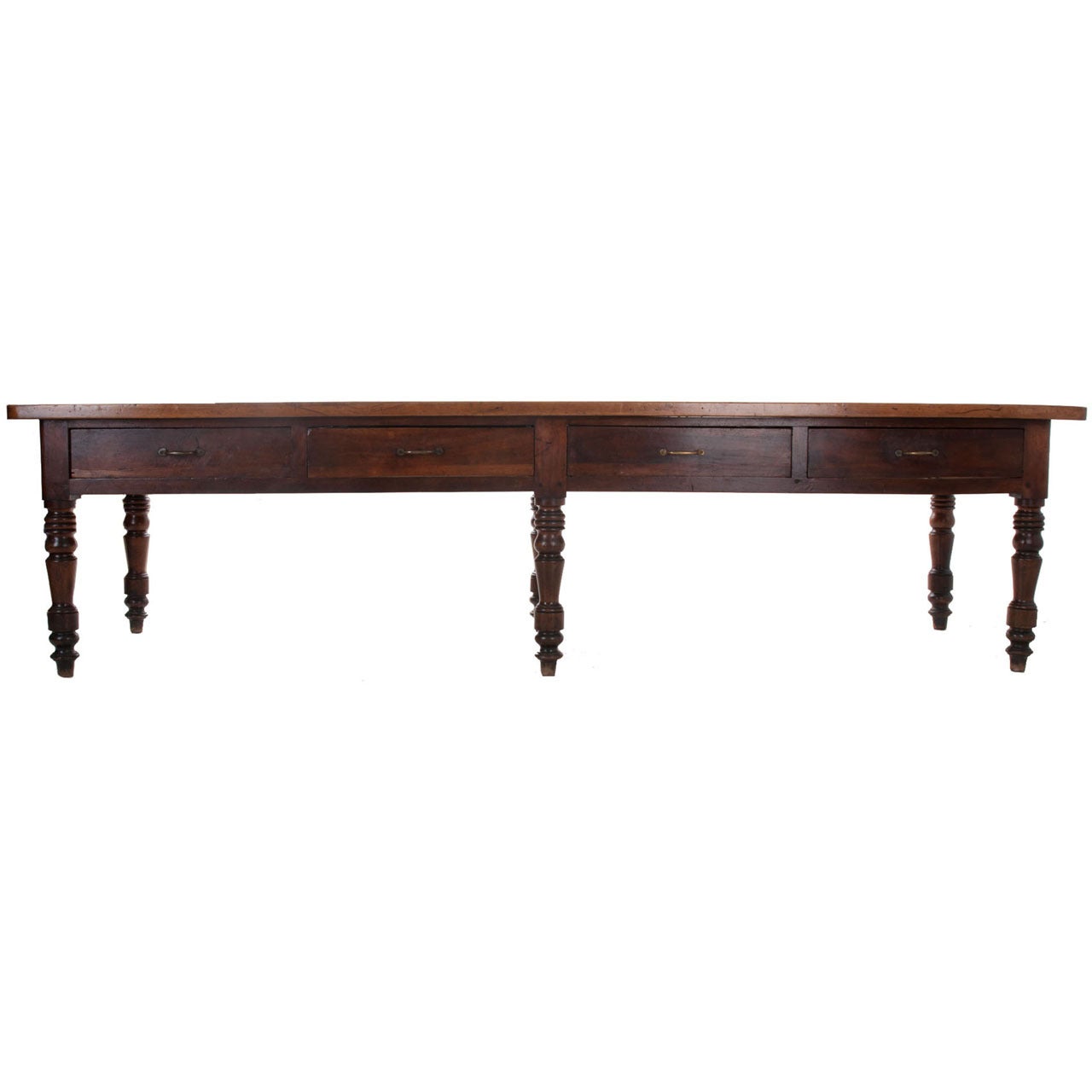 French 19th Century Walnut Drapers Table