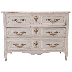 French 19th Century Directoire Painted Commode