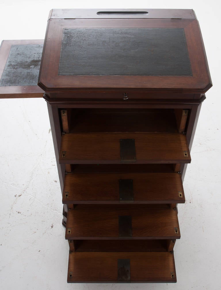 French 19th Century Mahogany Notary's Desk 4