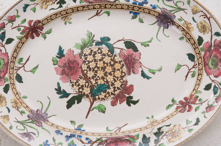 English 19th Century Doulton Burslem Meat Platter with Drainer 2