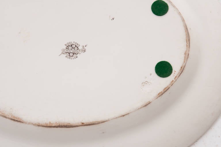 English 19th Century Doulton Burslem Meat Platter with Drainer 4